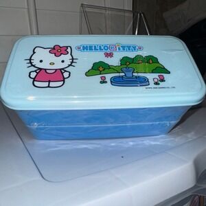 Hello Kitty Blue  Lunch Serving Container NEW